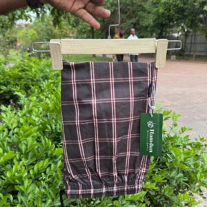 3.check cotton trouser
